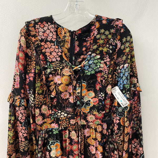 TED BAKER WOMEN'S DRESS black multi mix S/1