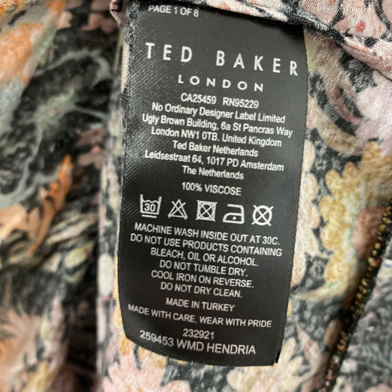 TED BAKER WOMEN'S DRESS black multi mix S/1