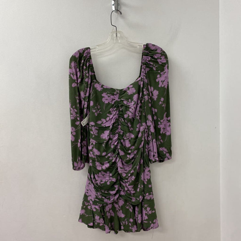UMGEE WOMEN'S DRESS green purple mix M