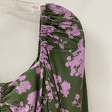 UMGEE WOMEN'S DRESS green purple mix M