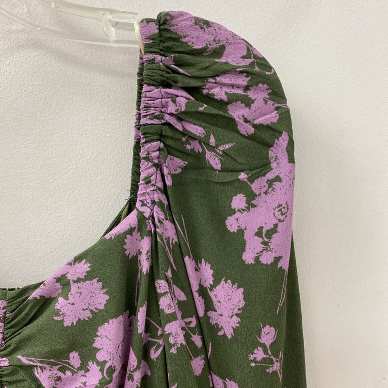 UMGEE WOMEN'S DRESS green purple mix M
