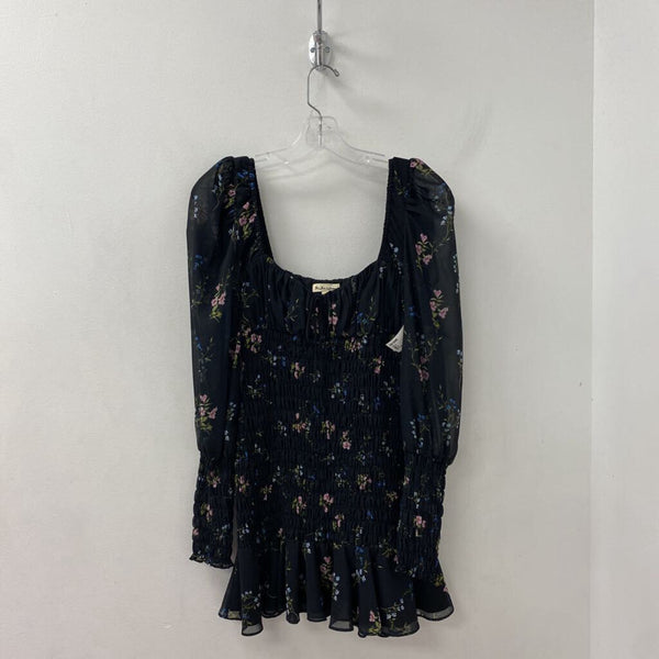FOR LOVE & LEMONS WOMEN'S DRESS black mix M