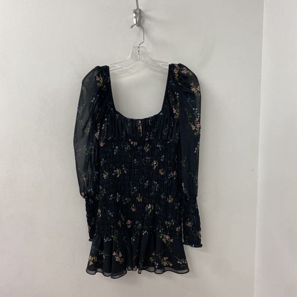 FOR LOVE & LEMONS WOMEN'S DRESS black mix M