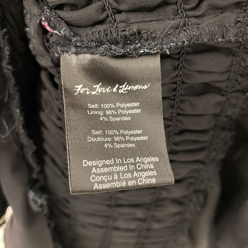 FOR LOVE & LEMONS WOMEN'S DRESS black mix M
