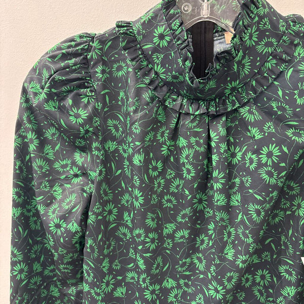 WOMEN'S DRESS navy green mix S
