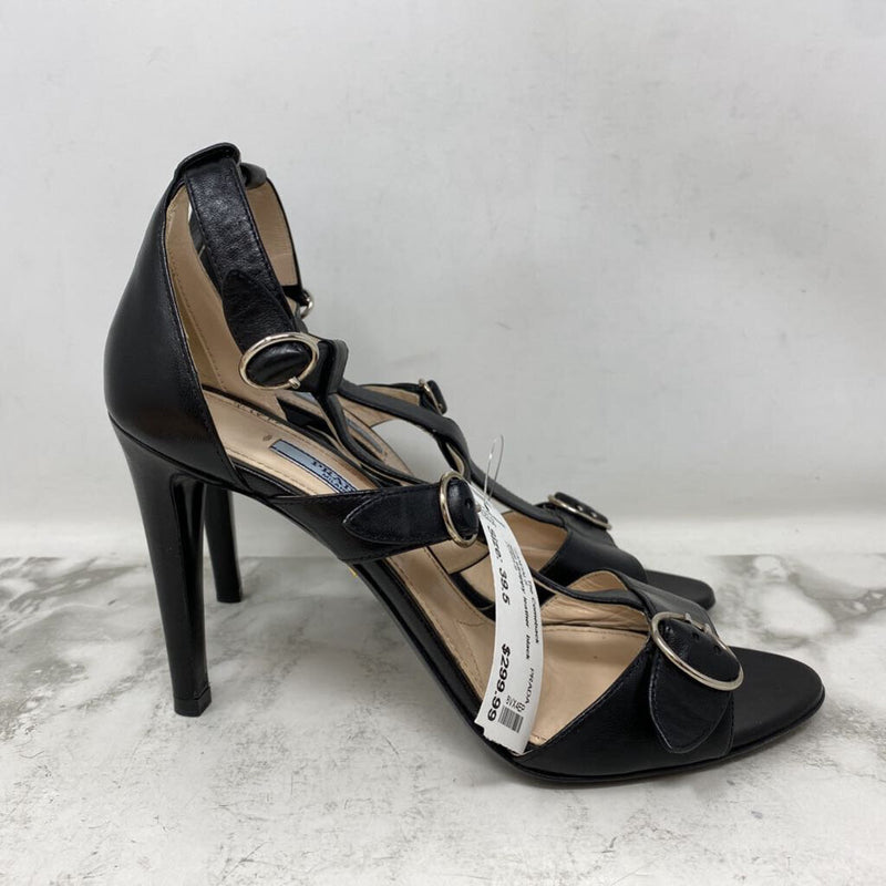 PRADA WOMEN'S SANDALS black 39.5