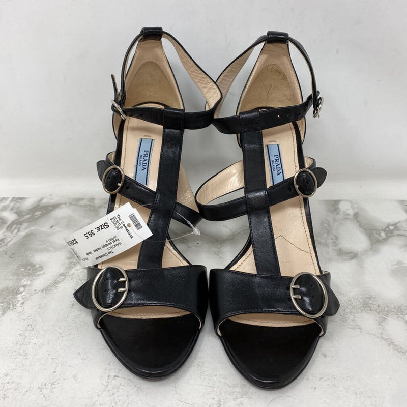 PRADA WOMEN'S SANDALS black 39.5