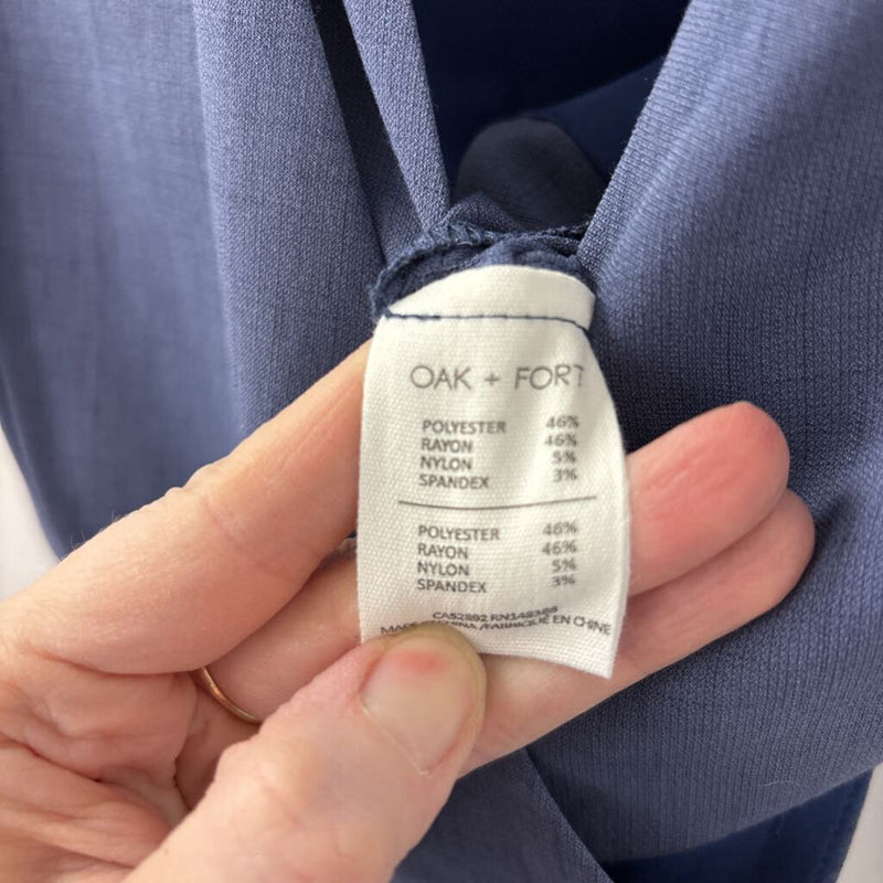 OAK + FORT WOMEN'S JUMPSUIT blue XS