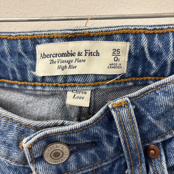 ABERCROMBIE & FITCH WOMEN'S JEANS blue XS/25S