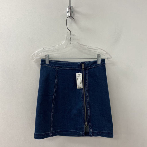 FREE PEOPLE WOMEN'S SKIRT blue 4
