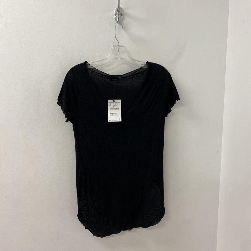 ZARA WOMEN'S T-SHIRT black S