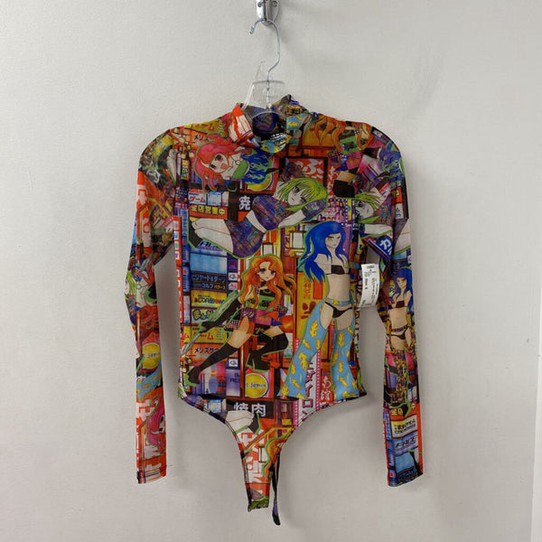Jaded London WOMEN'S TOP pink red green multi S
