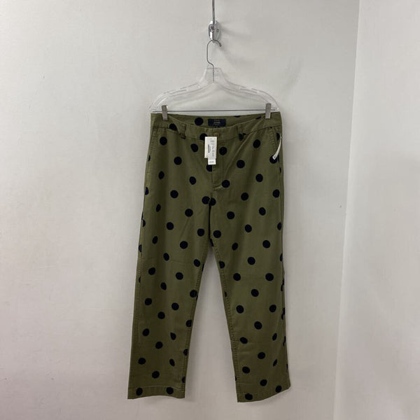 J CREW WOMEN'S PANTS olive black 12