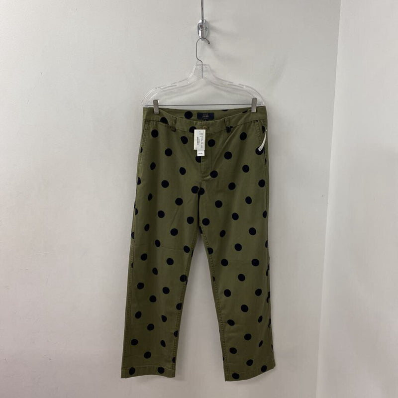 J CREW WOMEN'S PANTS olive black 12