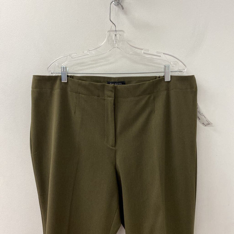 TALBOTS WOMEN'S PLUS BOTTOM olive 20W