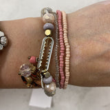 WOMEN'S BRACELET pink beige