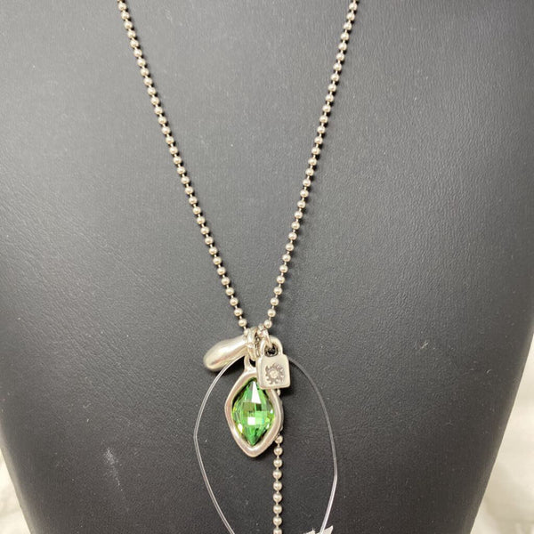 UNO DE 50 WOMEN'S NECKLACE silver green mix