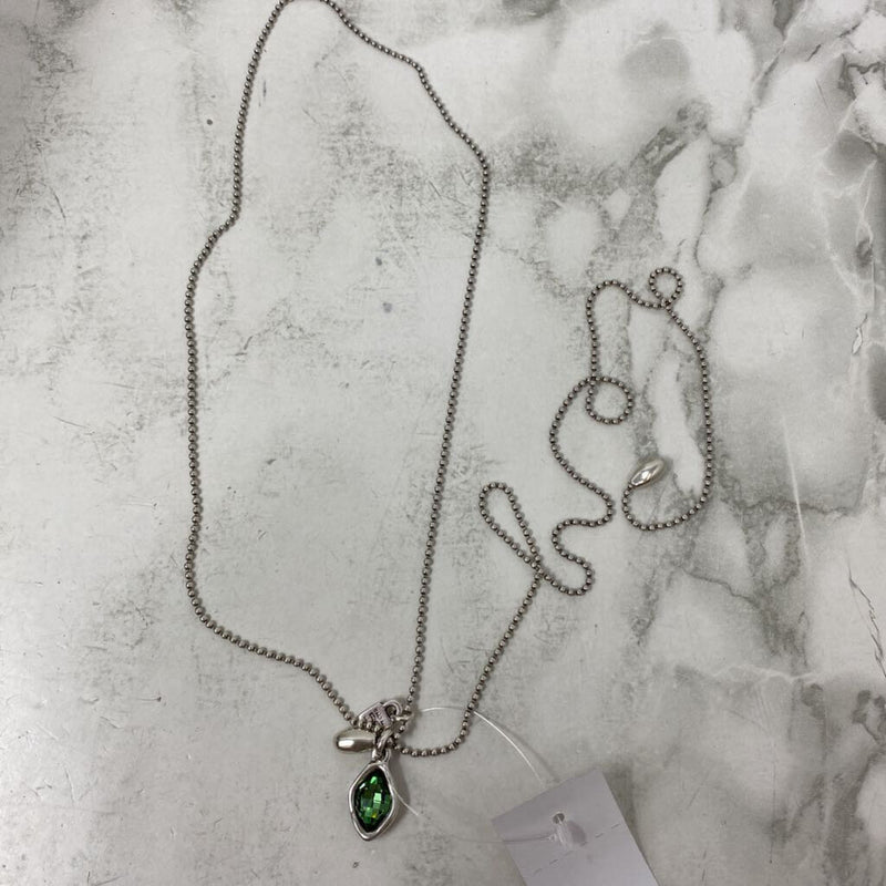 UNO DE 50 WOMEN'S NECKLACE silver green mix