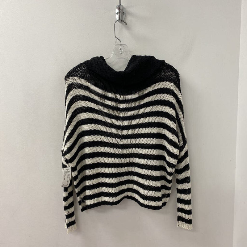 WOODEN SHIPS WOMEN'S SWEATER black white mix XS