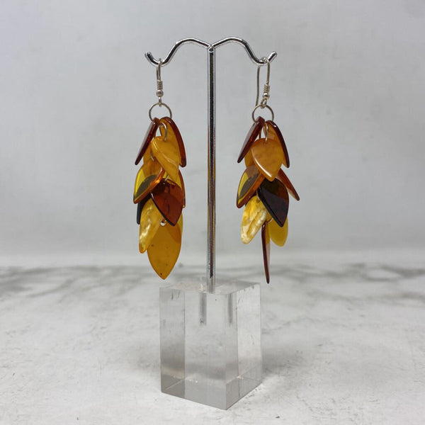 WOMEN'S EARRINGS brown orange yellow