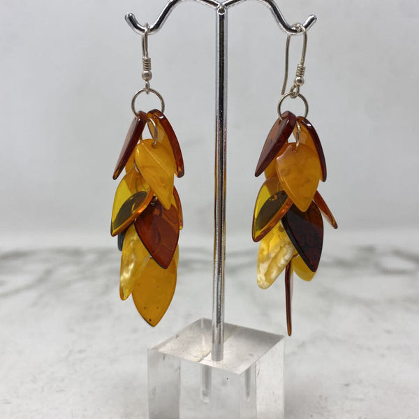 WOMEN'S EARRINGS brown orange yellow