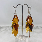 WOMEN'S EARRINGS brown orange yellow
