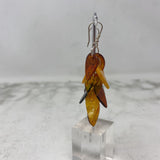 WOMEN'S EARRINGS brown orange yellow