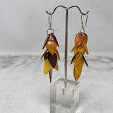 WOMEN'S EARRINGS brown orange yellow