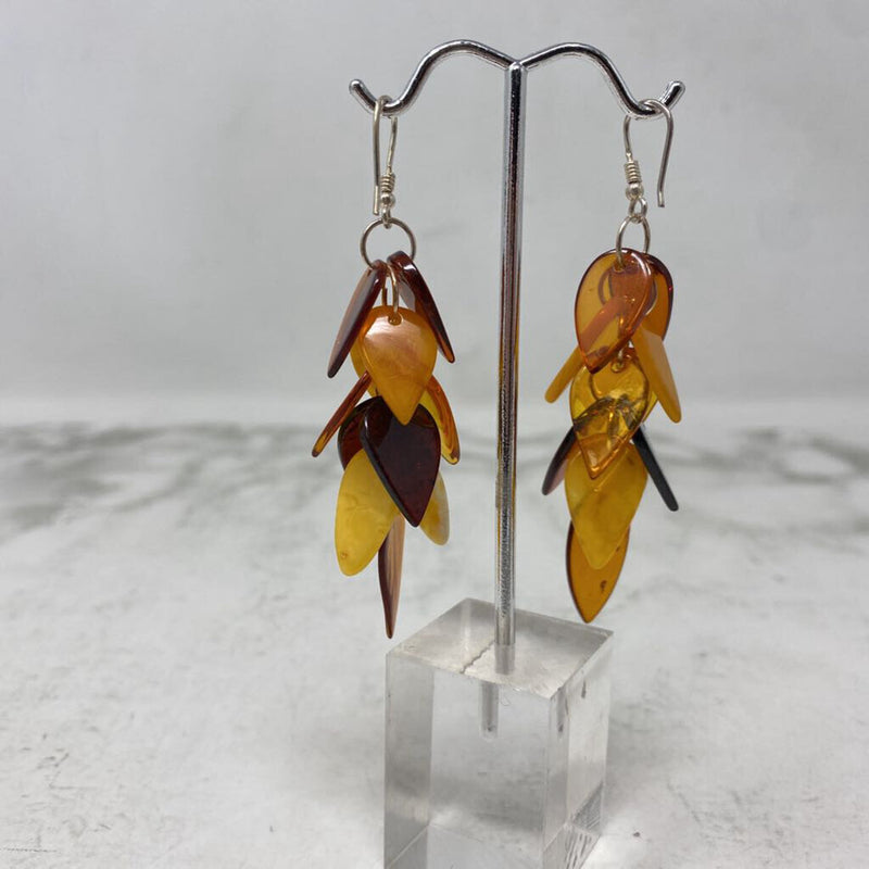 WOMEN'S EARRINGS brown orange yellow