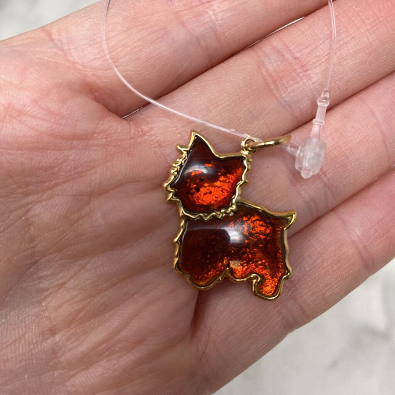 925 WOMEN'S PENDANT maple gold