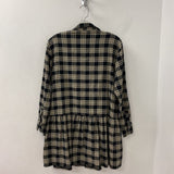 UNIQLO WOMEN'S DRESS cream black mix XS