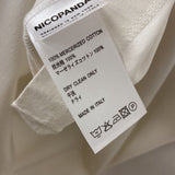 WOMEN'S T-SHIRT white black mix S