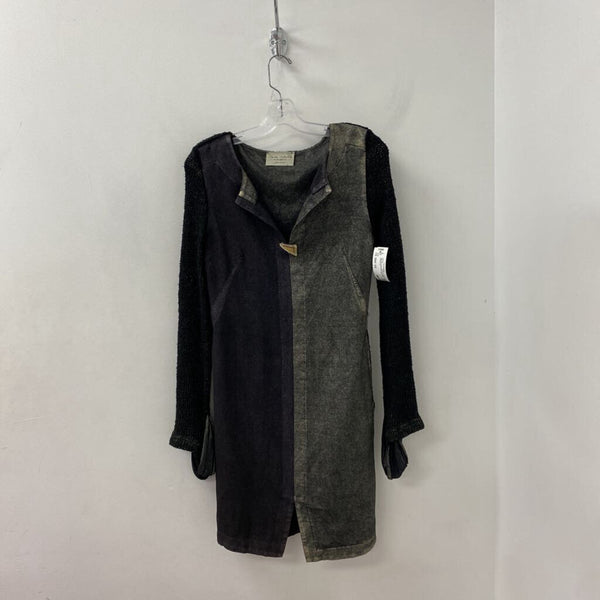 ELISA CAVALETTI WOMEN'S DRESS black grey gold XS