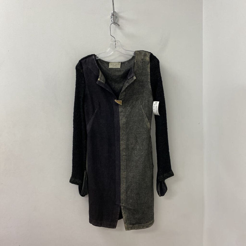 ELISA CAVALETTI WOMEN'S DRESS black grey gold XS