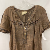 ELISA CAVALETTI WOMEN'S DRESS brown copper S