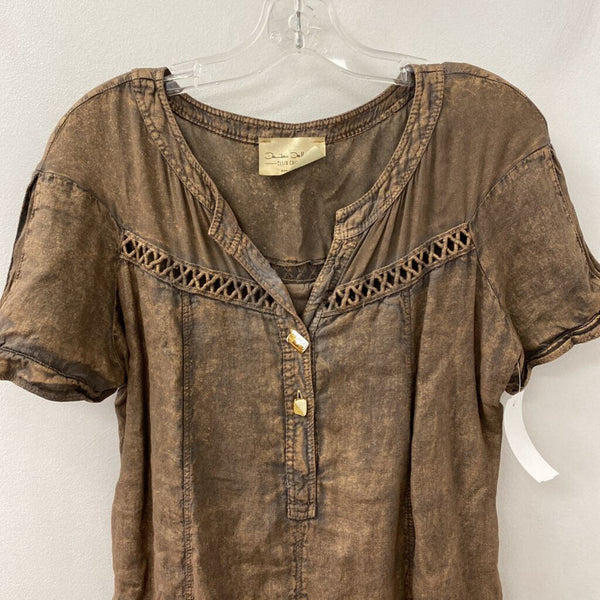 ELISA CAVALETTI WOMEN'S DRESS brown copper S