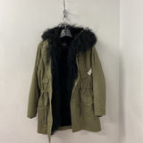 MAJE WOMEN'S COAT olive black M/2
