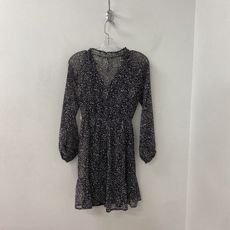 DESIGN LAB WOMEN'S DRESS black white XS