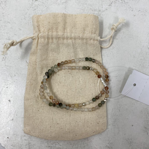 FIFI CREATIONS WOMEN'S BRACELET clear green peach