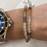 FIFI CREATIONS WOMEN'S BRACELET clear green peach