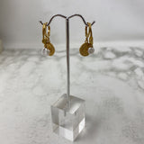 WOMEN'S EARRINGS gold white