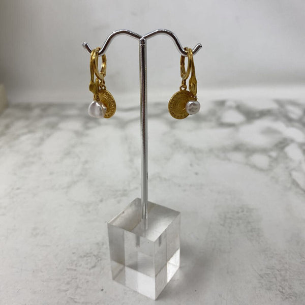 WOMEN'S EARRINGS gold white