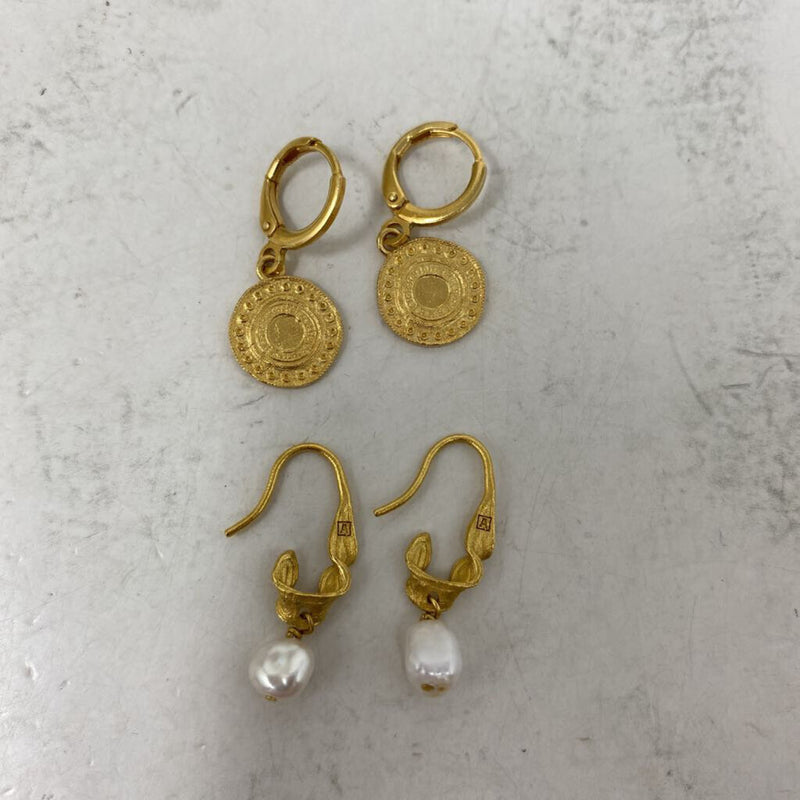 WOMEN'S EARRINGS gold white