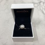 PANDORA WOMEN'S RING silver white 6.5