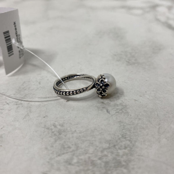 PANDORA WOMEN'S RING silver white 6.5