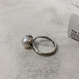 PANDORA WOMEN'S RING silver white 6.5