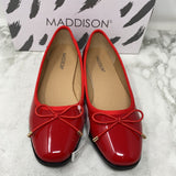 WOMEN'S FLATS red 6.5