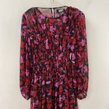 DKNY WOMEN'S DRESS navy red pink mix 8