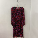 DKNY WOMEN'S DRESS navy red pink mix 8