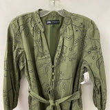 ZARA WOMEN'S DRESS olive green M